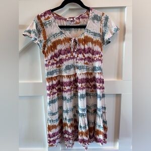 True Craft Multicolor Tie-Dye Dress